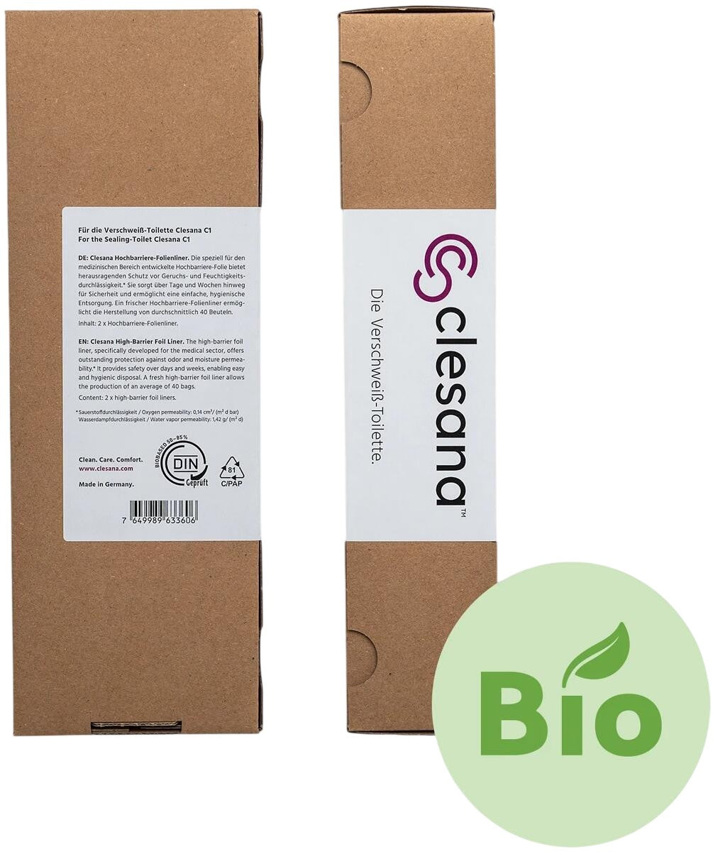 Clesana C1 Organic High-Barrier Film Liners, 2-Pack