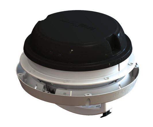 MaxxFan Dome Plus 12V Dachlüfter - Schwarz Dachlüfter inklusive LED-Beleuchtung