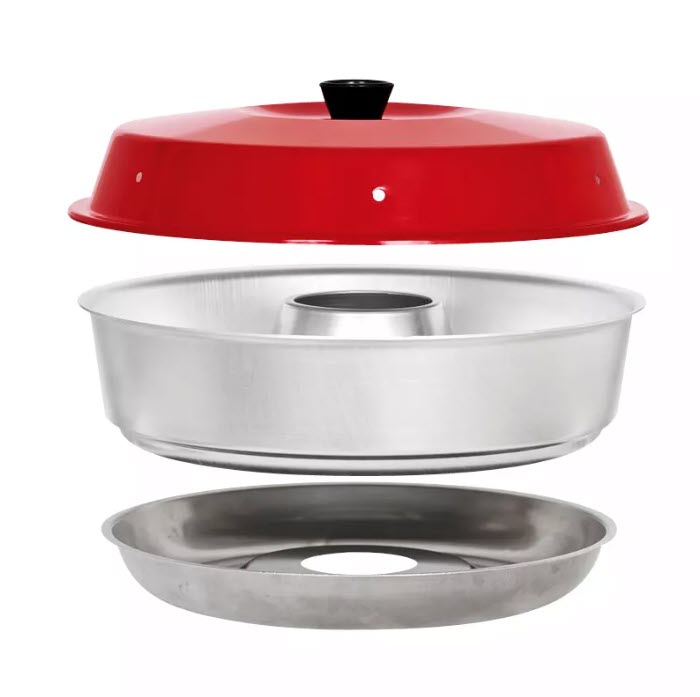 Omnia Set four de camping 5 pièces avec moule en silicone, grille de cuisson, sac de transport & maniques