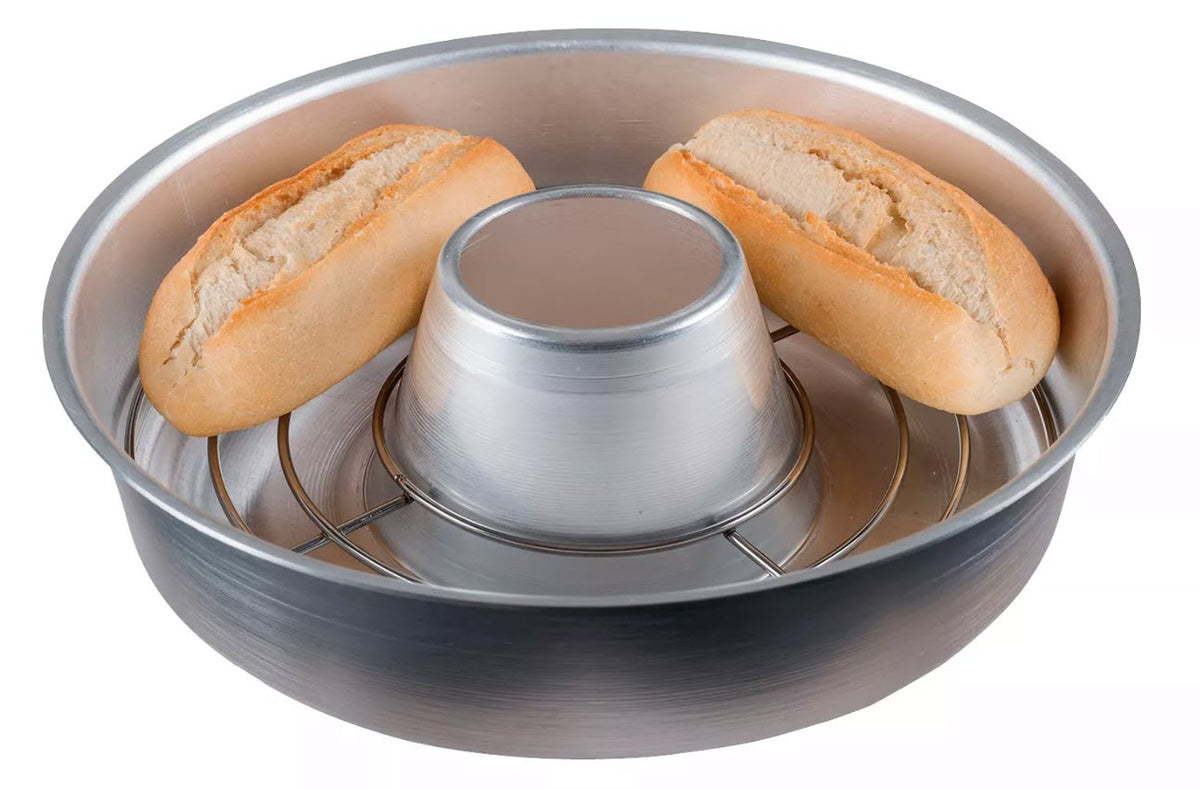 Omnia Set four de camping 5 pièces avec moule en silicone, grille de cuisson, sac de transport & maniques