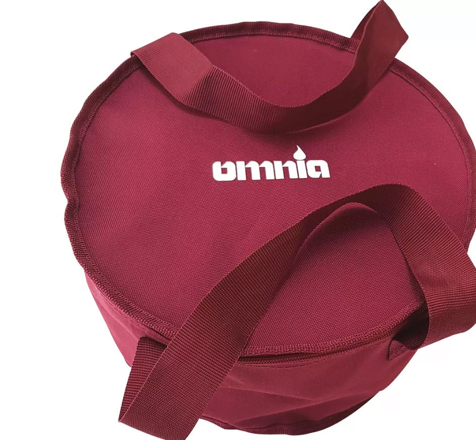 Omnia Set four de camping 5 pièces avec moule en silicone, grille de cuisson, sac de transport & maniques