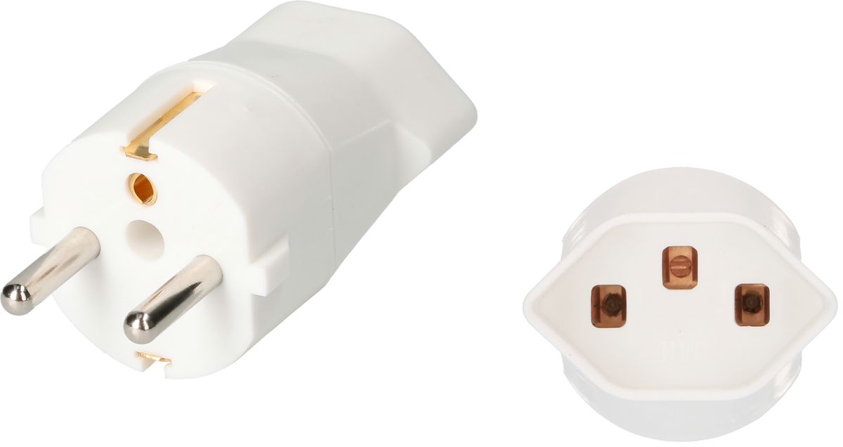 MAX HAURI Reiseadapter Schuko für Stecker Typ 23