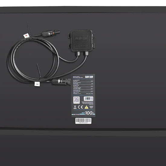 BSP 100C Nero Leggero | Modulo solare a contatto posteriore leggero con 100WP