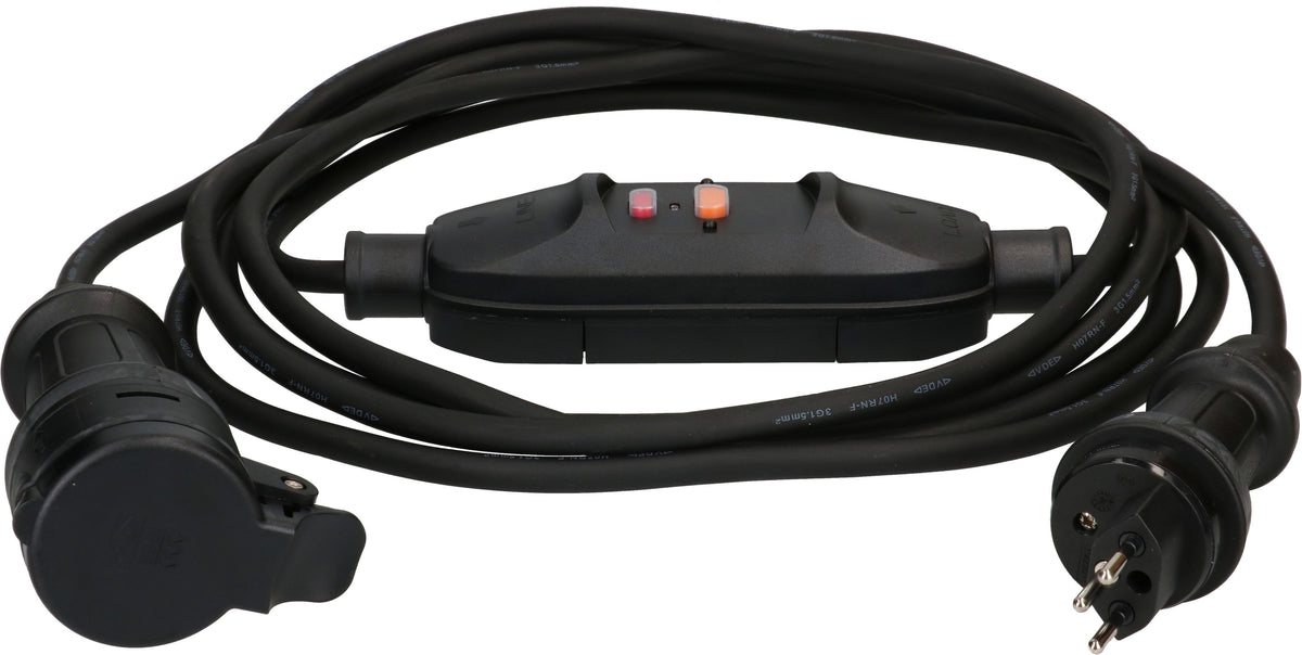 Prolunga da 5 m con RCD IP55
