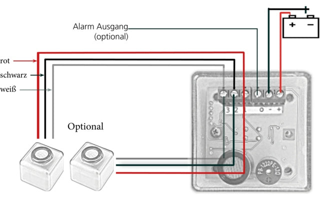 Berger CO-01 Gasalarmsensor für Kohlenmonoxid (CO), Zusatzsensor für GA01