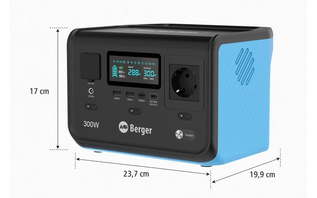 Berger Energy BEPS 300 tragbare Powerstation 288 Wh 300 W