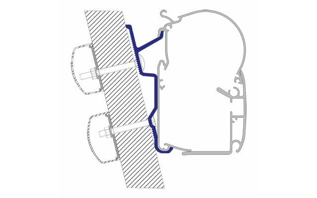 Dometic PerfectWall Adapter, für Wandmarkise, div. Fahrzeuge
