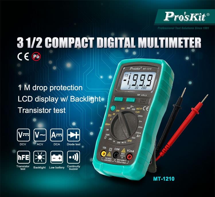 Pro'sKit MT-1210 Übersicht der Ausstattung