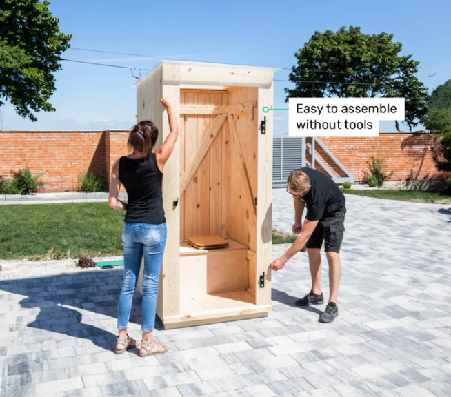 TROBOLO KersaBœm aus massivem Holz inkl. Toilette