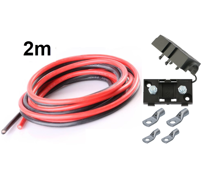 Anschluss Kit bis 30A, 2m inkl. 60A Sicherung