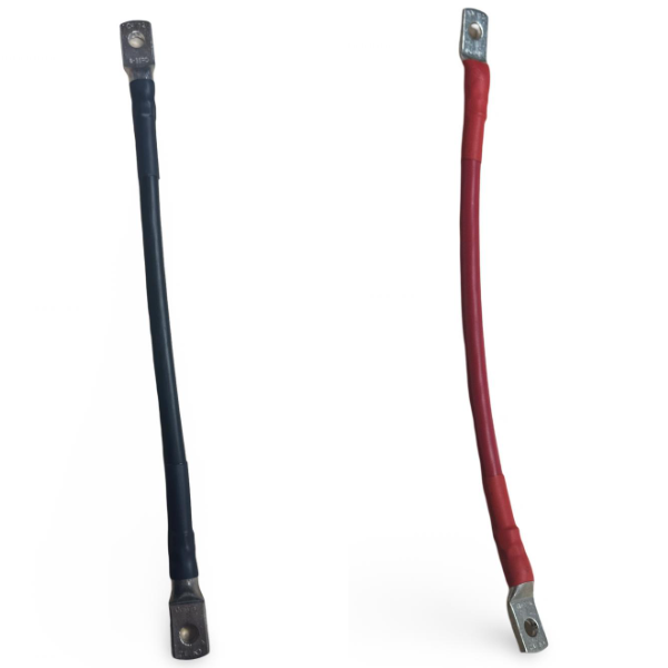 Verbindungskabel 35mm2 mit 2x Presskabelschuh 8mm Loch für Batterieverbindung, rot oder schwarz