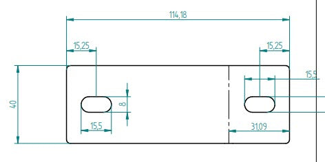 Equerre inoxydable pour la fixation de profilés en aluminium sur divers toits.