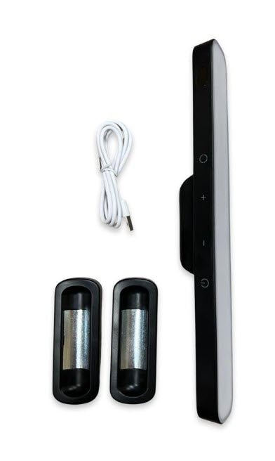 Luce LED 12V 5W, dimmerabile, con batteria ricaricabile e supporto magnetico, ad esempio per la cucina.