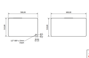 85 Liter Flachtank