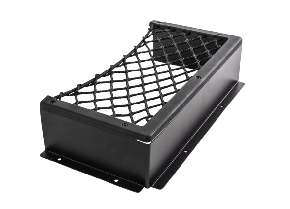 Vano portaoggetti preassemblato L - Nero Telaio in alluminio con rete elastica inclusa