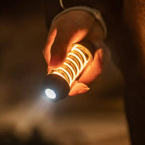 LED Lampe mit Taschenlampenfunktion inkl. Standfuss und Ladekabel