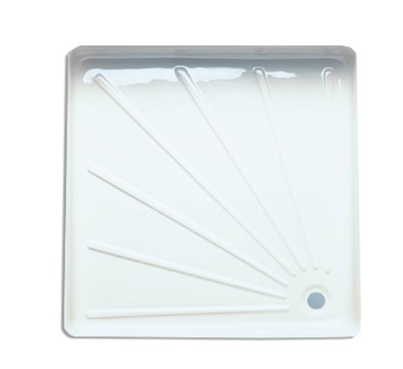 LILIE Receveur de douche Lilie couleur blanc, 580 x 580 mm