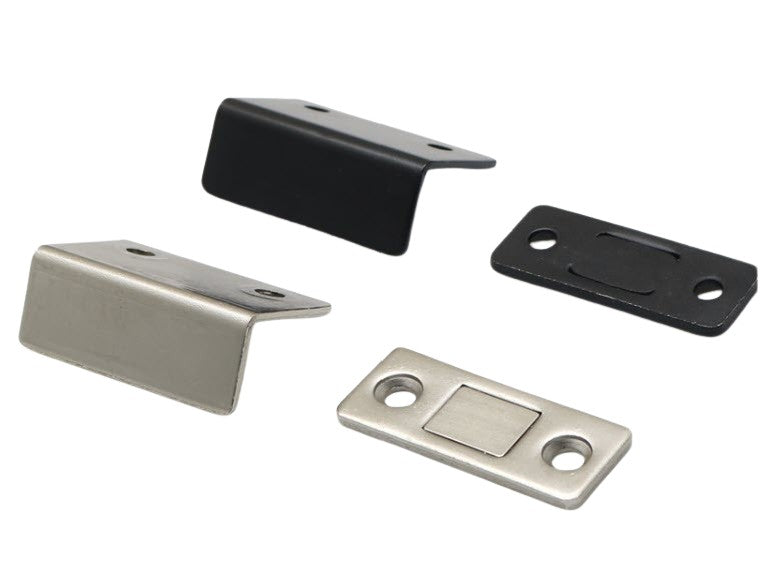 Magnet Schnapper / Türverschluss, schwarz oder silber