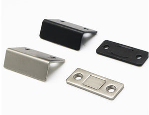 Magnet Schnapper / Türverschluss, schwarz oder silber