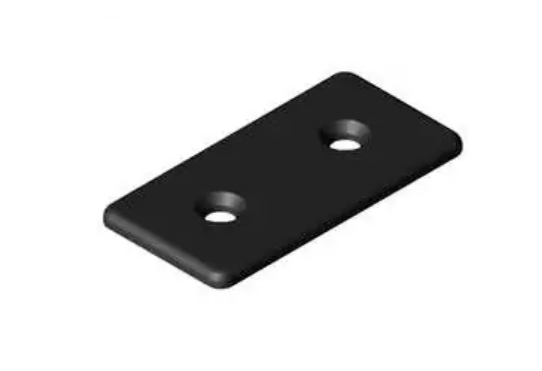 Abdeckkappe 8, 80 x 40 schwarz, Alu
