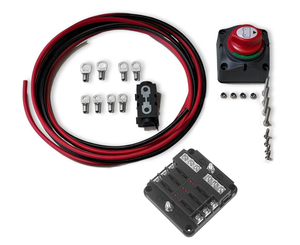 Connect-me Kit mit Sicherung und 2m Kabel, inkl. Sicherungshalter und Hauptschalter, 6-Pol Sicherungshalter