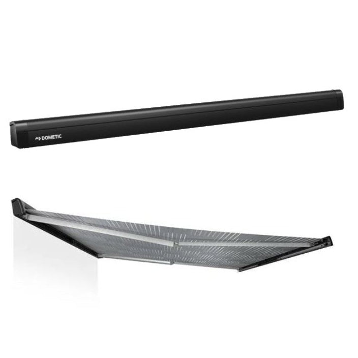 Dometic PerfectWall PW 1100 Wall-Mounted Awning, Anthracite, Horizon Grey Fabric, Various Sizes