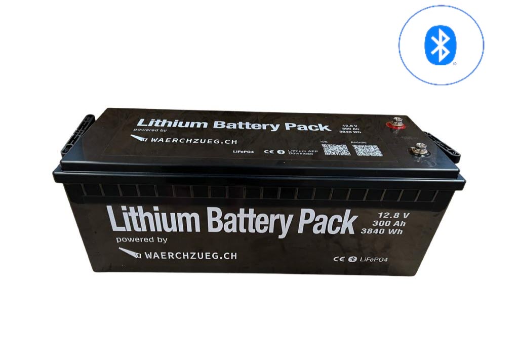 300Ah Lithium Batterie LiFePo4, inkl. Bluetooth und BMS