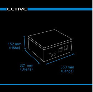 ECTIVE LC 172L 12V LiFePO4 Lithium Untersitzbatterie 172Ah