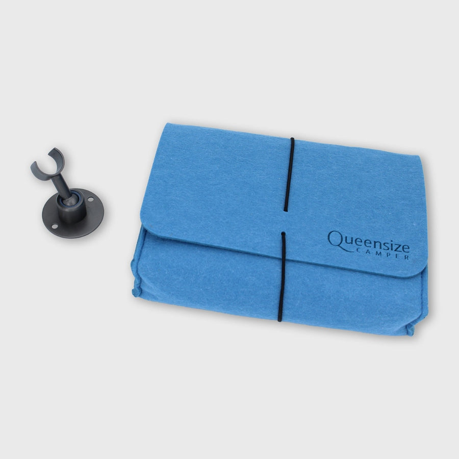 Queensize Camper Eau froide "Set de douche 3" avec douchette et support [Dark Edition]