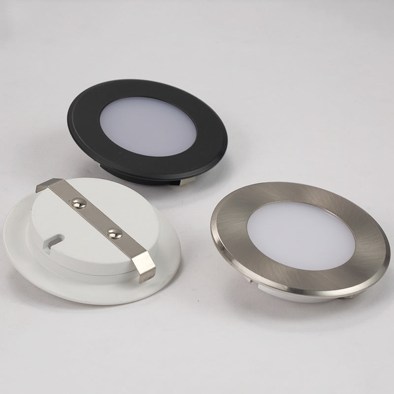 Luce LED da incasso a 12V bianco caldo/freddo, argento, bianco o nero, INCLUSO dimmer a sfioramento