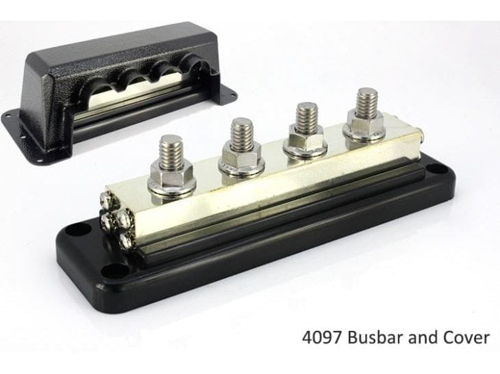 Victron Busbar + Cover 600A, 4x M10, barre omnibus