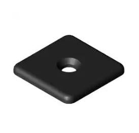 Abdeckkappe 8, 40 x 40 schwarz, Alu