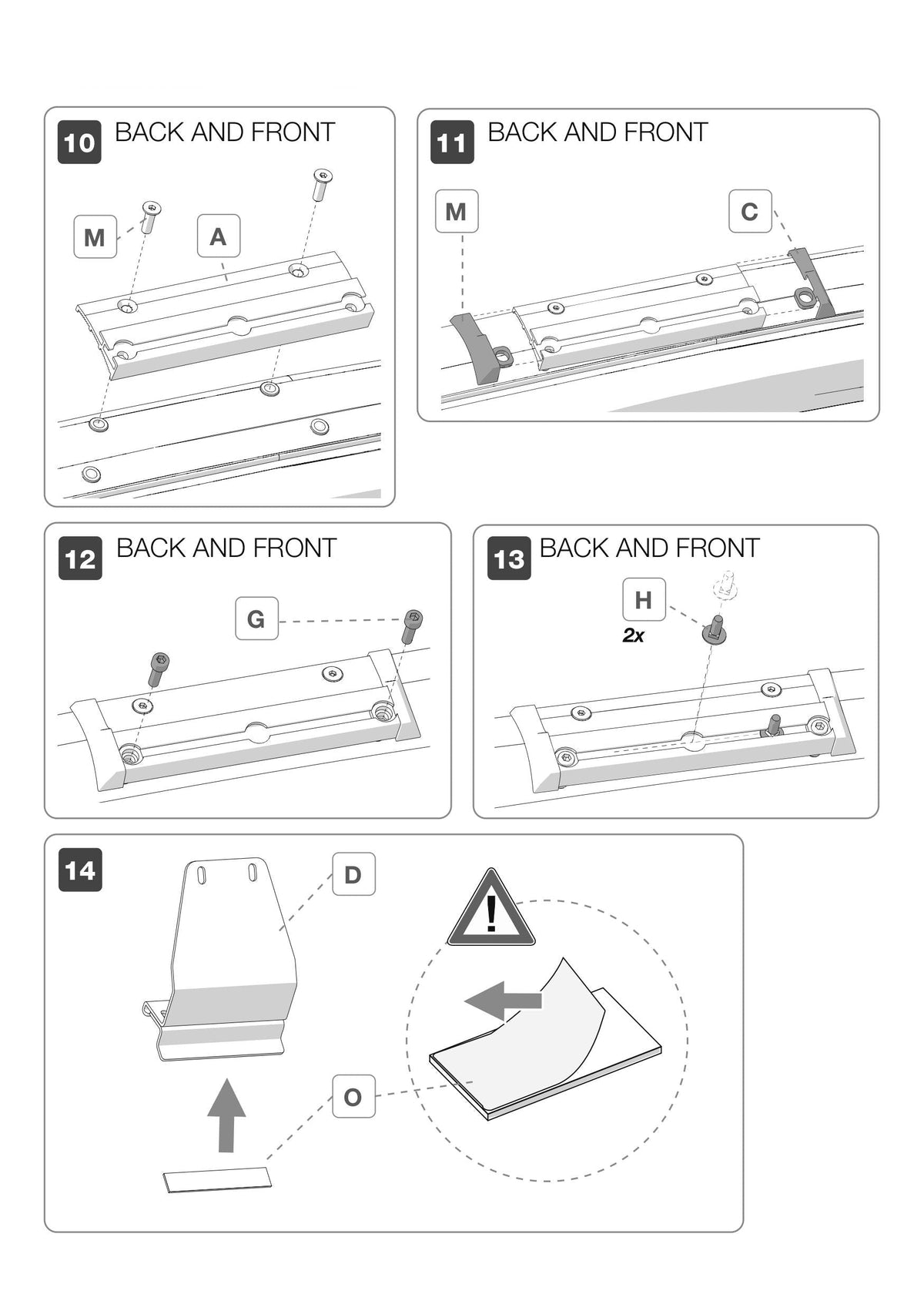 Set tenda da parete Fiamma F45S - bianco - con adattatore PSA - 263cm