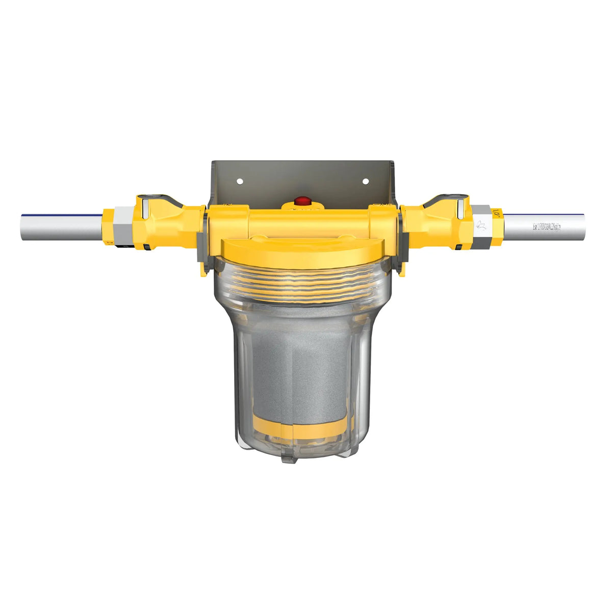 Certec Inline Filtersystem frontal mit angeschlossenem 10 mm Schlauch