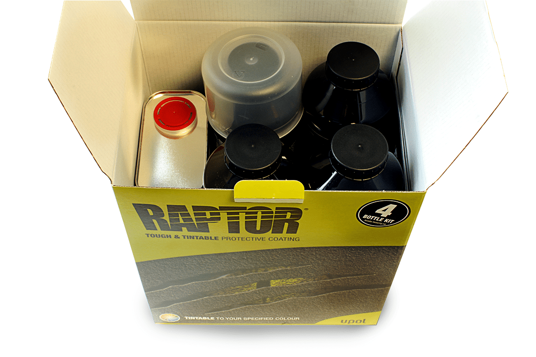 Raptor Oberflächen- Beschichtung einfärbbar, 4 x 750ml
