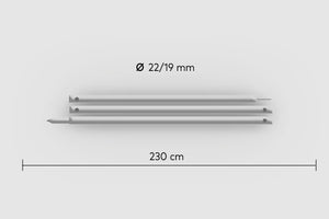 BENT Alu Teleskopstange bis 230cm