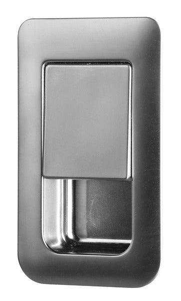 Serrure à ressort 36 x 59 mm pour épaisseur de porte 12 - 18 mm - Chrome mat