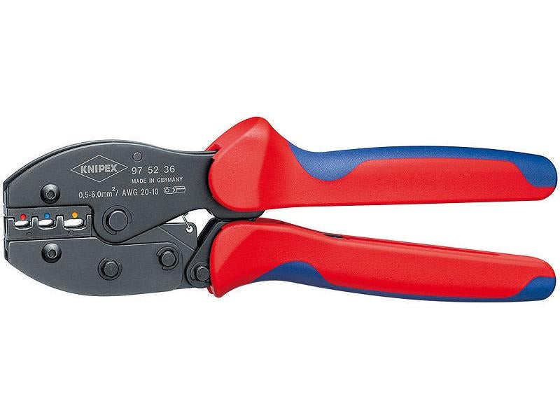 Knipex Crimpzange PreciForce, für isolierte Kabelschuhe von 0,5 bis 6 mm²
