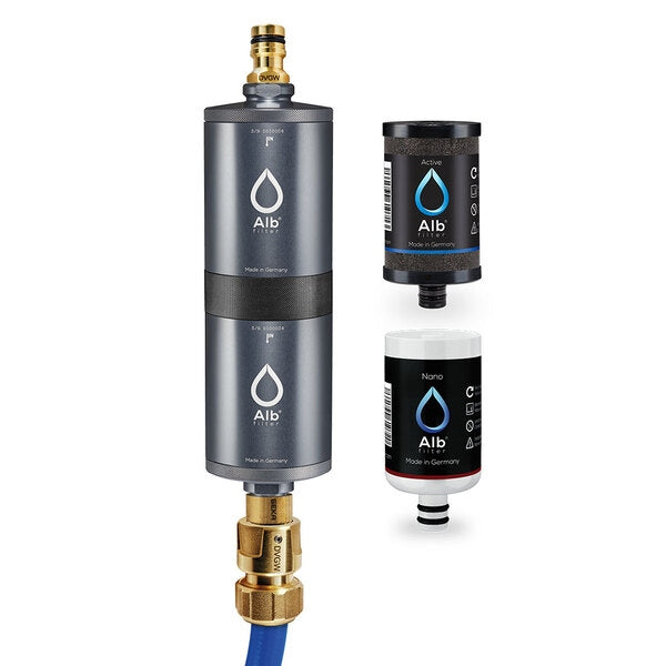 Alb Filter FUSION Active und Nano - Campingset MOBIL Titan Grau