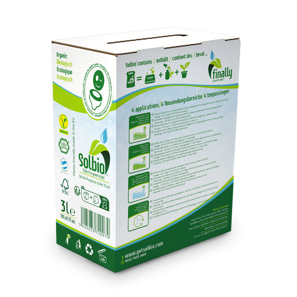 Solbio Original 3 Liter – Etikett und Angaben