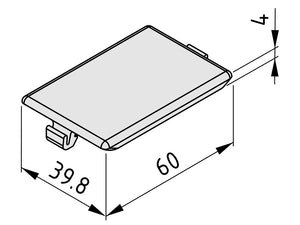 Automatik-Winkel-Abdeckkappe, schwarz