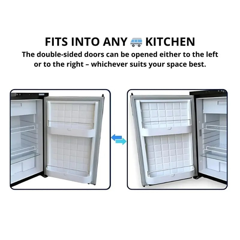 Kompressor-Einbaukühlschrank PUNDMANN 85 l, Türe von beiden Seiten öffenbar