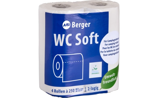 Berger WC Soft Toilettenpapier (4 Rollen)
