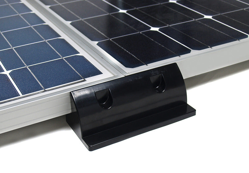 Solarspoiler seitlich 2er-Set aus schwarzem Kunststoff