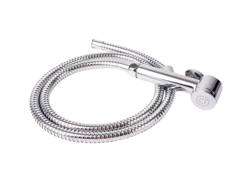 Duschset CHROM mit 1,5m Schlauch + Wandhalterung, 1/2" Anschlussverschraubung