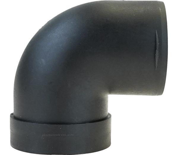 90° Adapter für Warmluftrohr, Ø 75mm