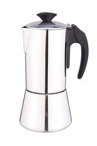Bienno DeLuxe auch Induktion - Edelstahl Espressokocher   Edelstahl-Espressokocher für 6 Tassen
