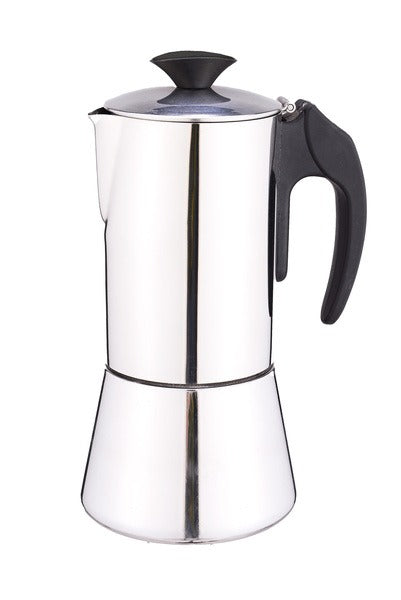 Bienno DeLuxe auch Induktion - Edelstahl Espressokocher   Edelstahl-Espressokocher für 6 Tassen