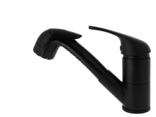 Laden Sie das Bild in den Galerie-Viewer, Einhebelmischer KING mit ausziehbarer Dusche JENNY mattschwarz, Dusche