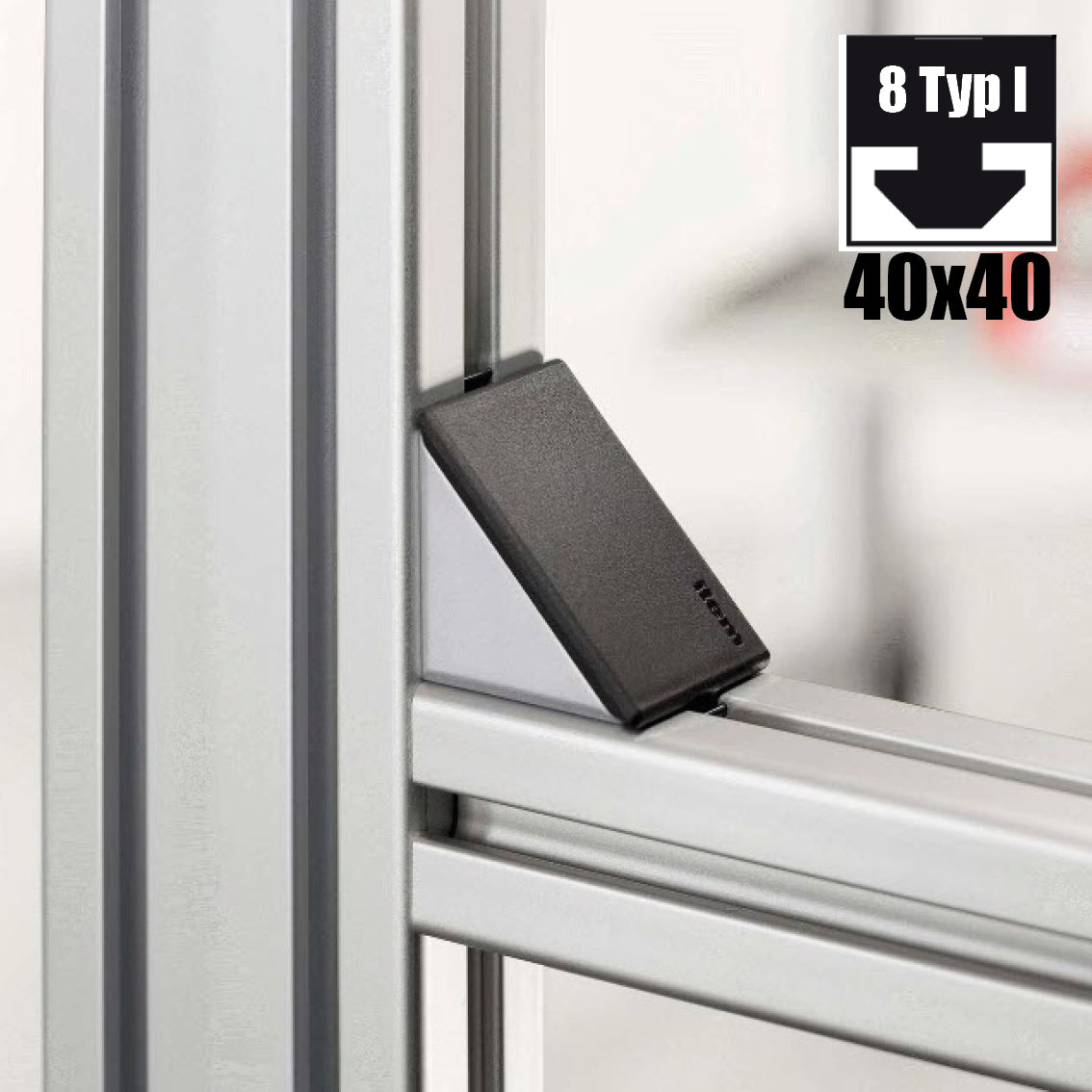 Automatik-Winkel-Abdeckkappe, schwarz